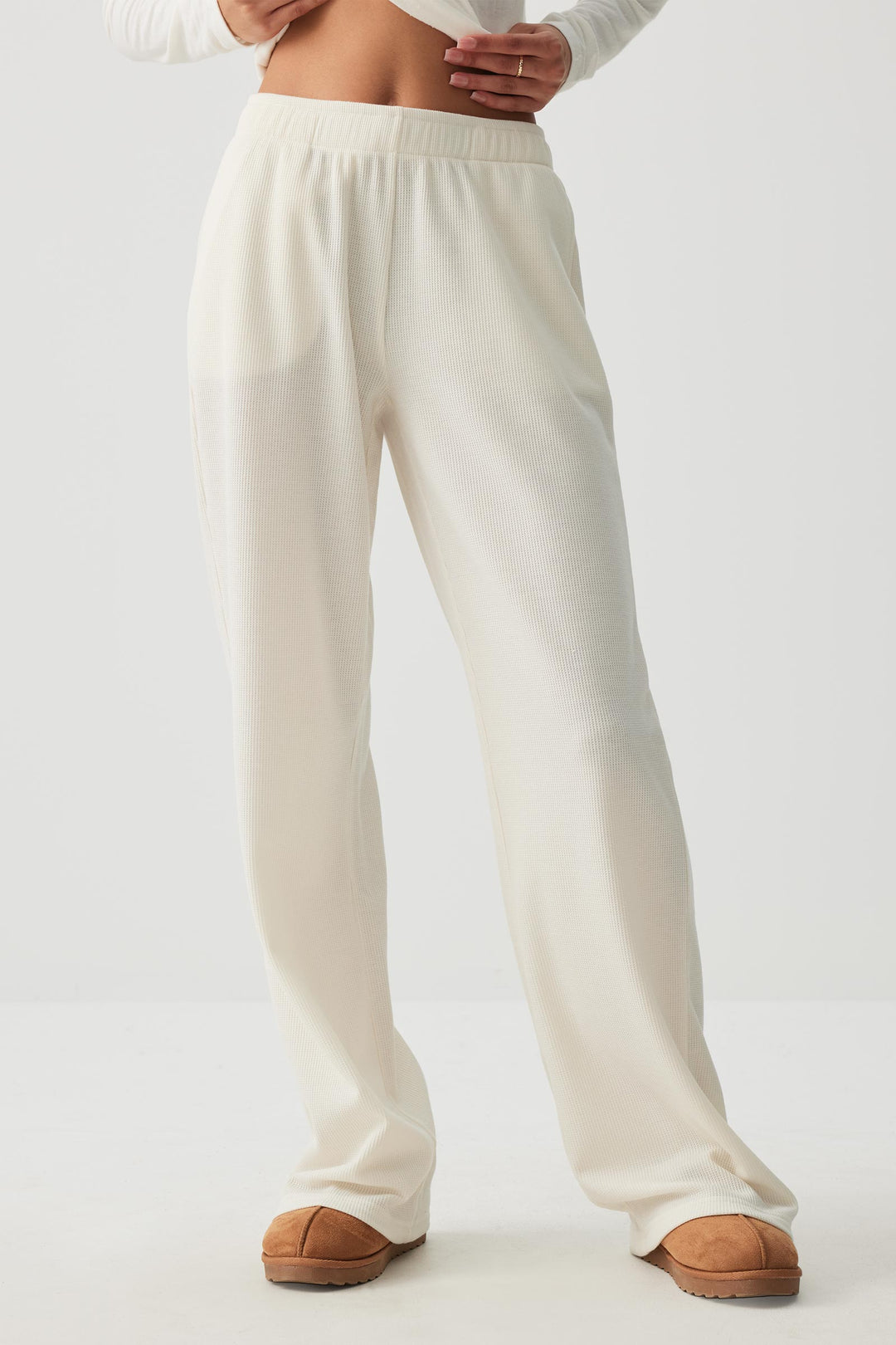 Pantalon de détente en tricot gaufré