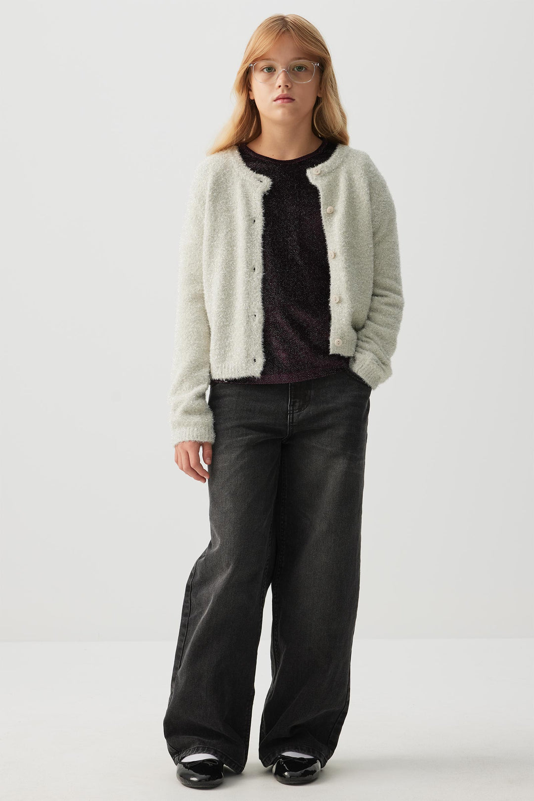 Shiny Fuzzy Cardigan