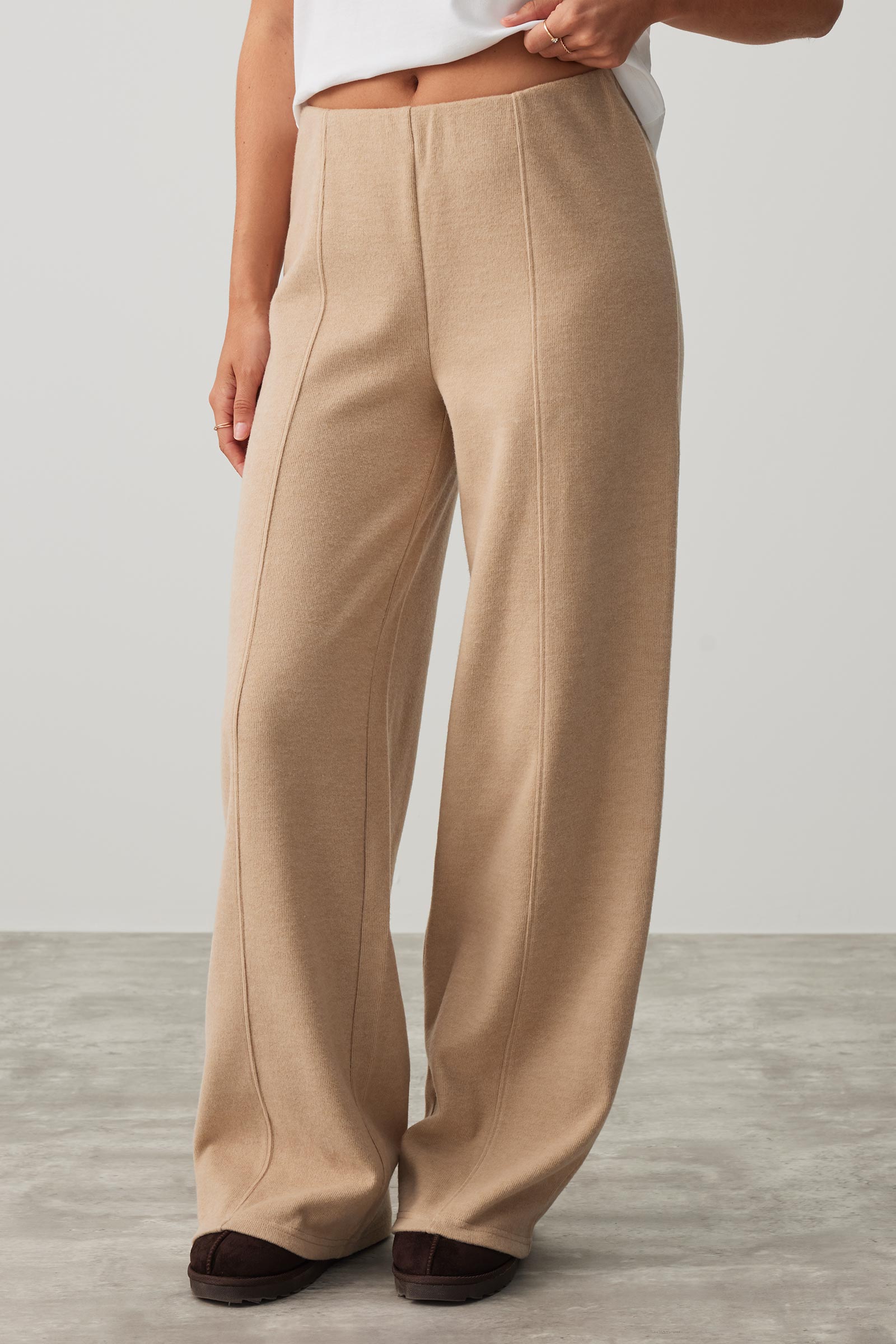 Brushed Knit Wide Leg Pants – Ardene
