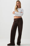 Brushed Knit Wide Leg Pants