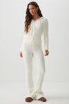 Cable Knit Flare Pants