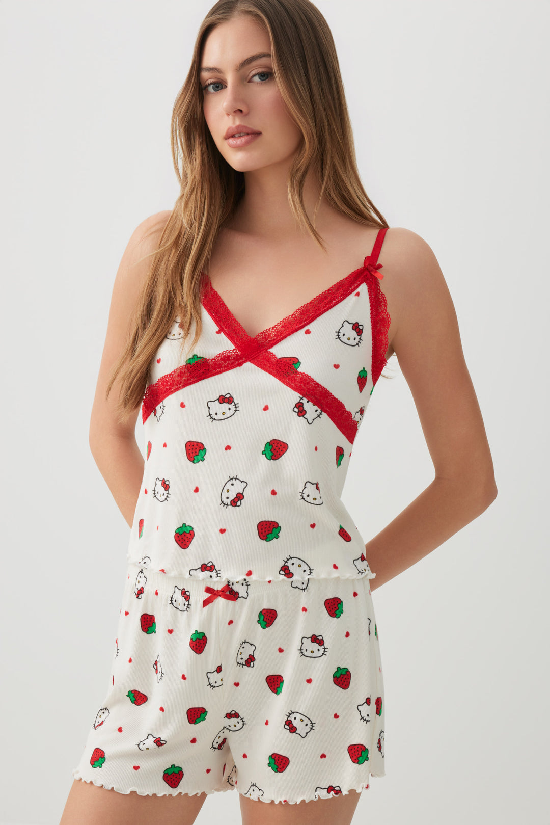 Hello Kitty Lettuce Hem PJ Set