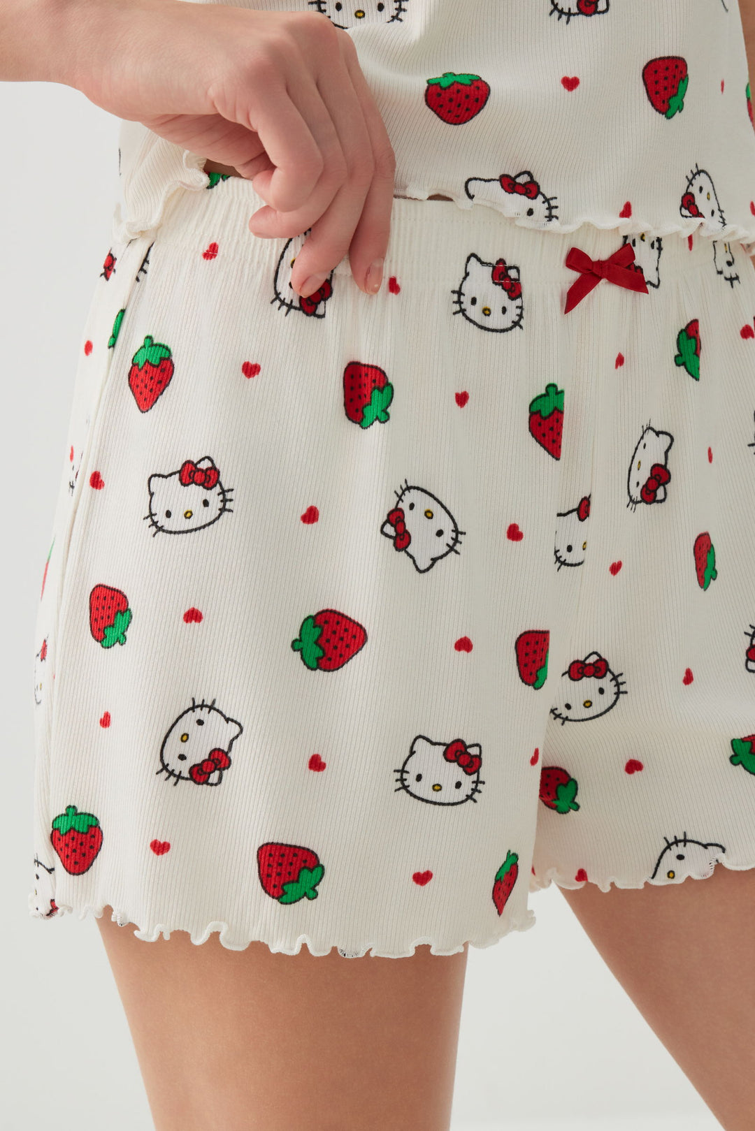 Hello Kitty Lettuce Hem PJ Set