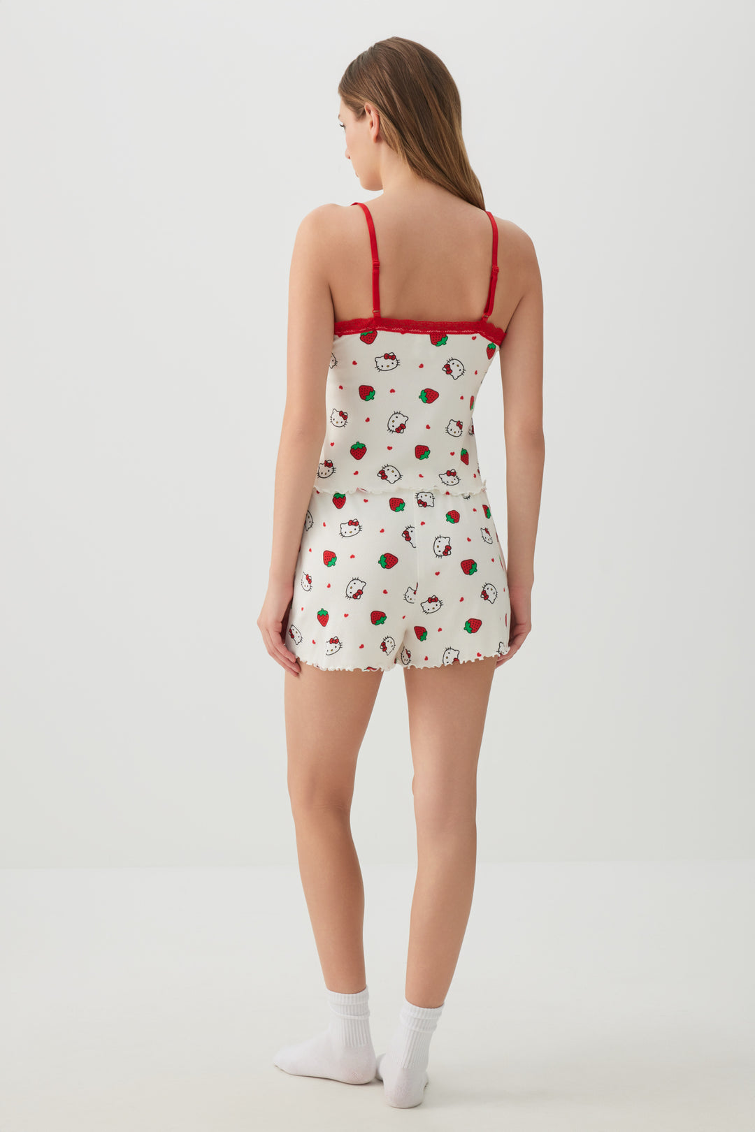 Hello Kitty Lettuce Hem PJ Set