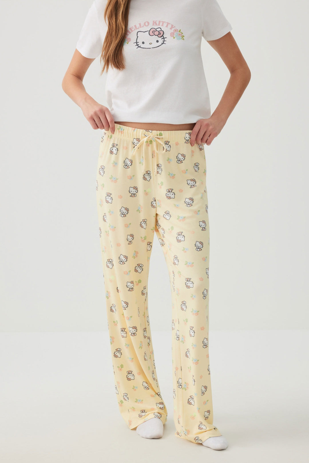 Printed Straight Leg PJ Pants