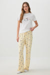 Printed Straight Leg PJ Pants