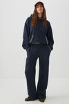 Whipstitch Wide Leg Sweatpants