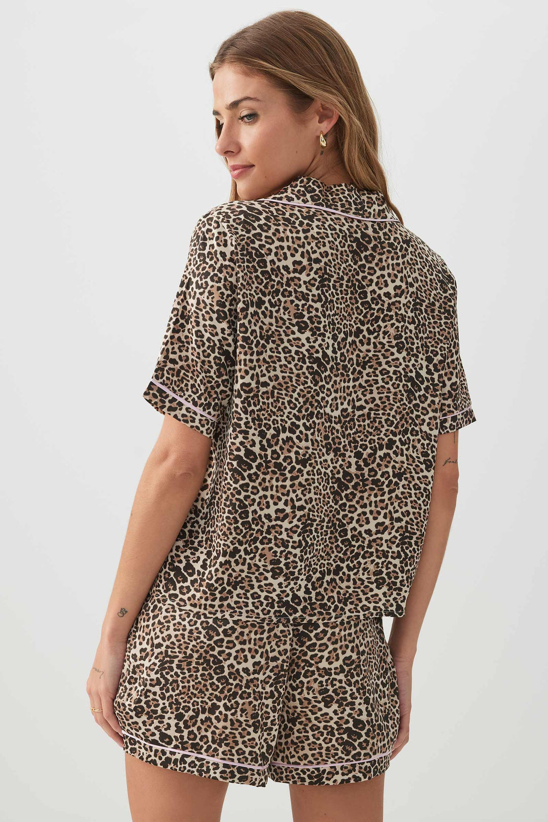 Printed Satin PJ Set