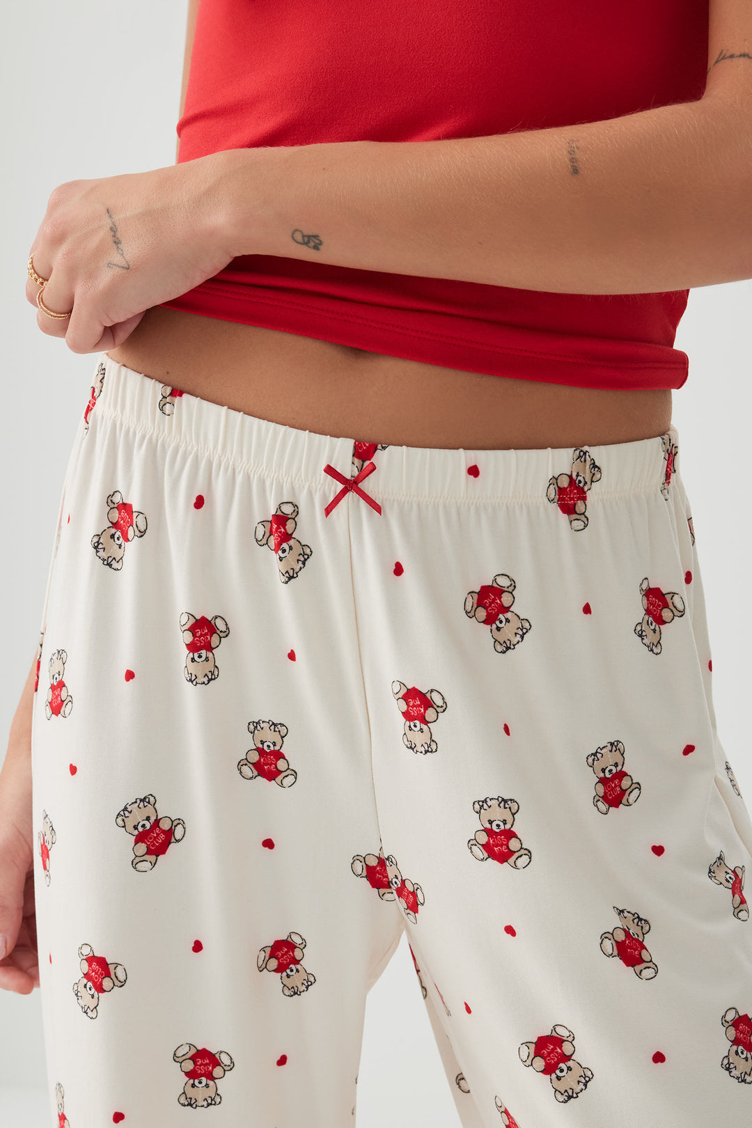 Pantalon de pyjama jambe droite 