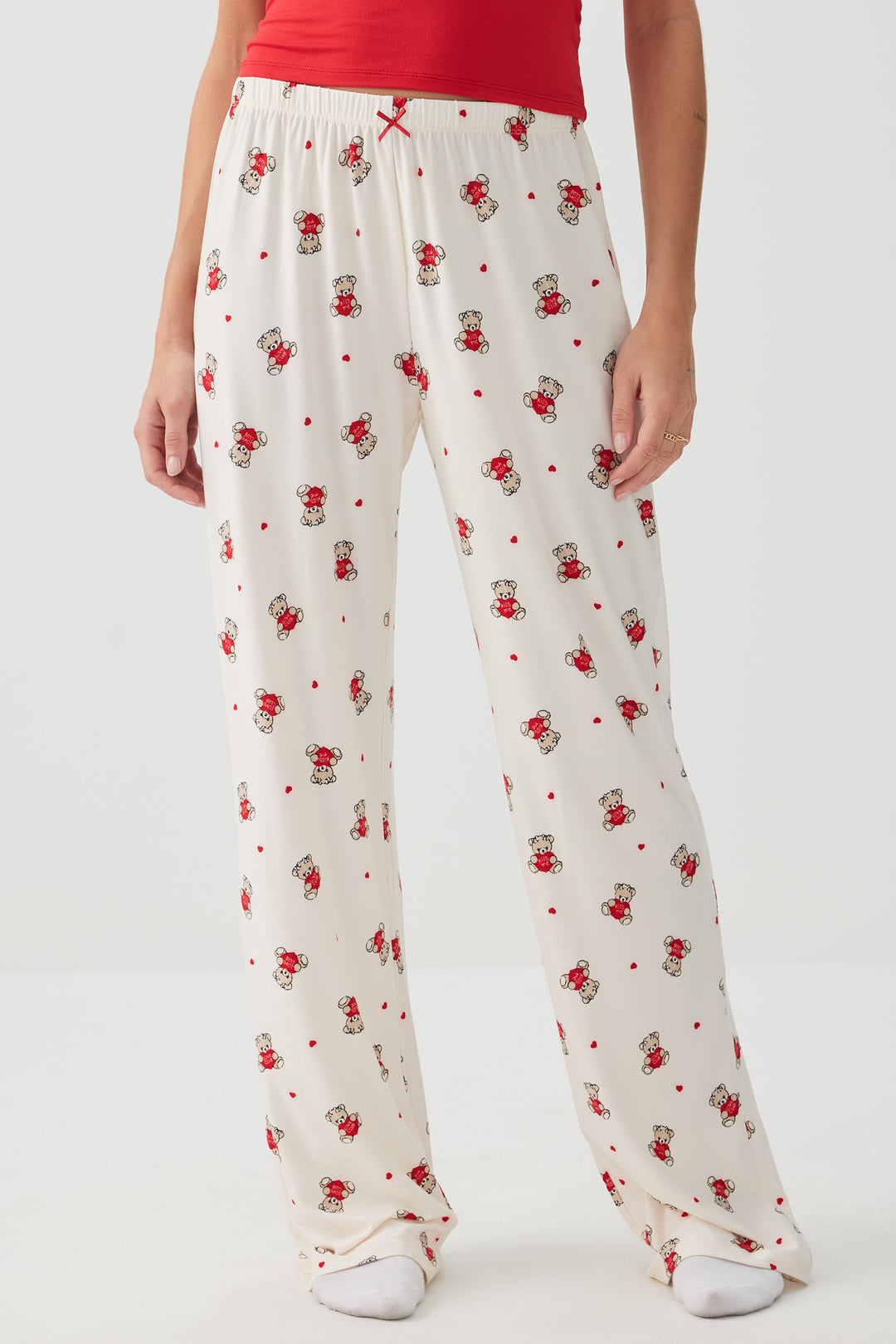 Pantalon de pyjama jambe droite 