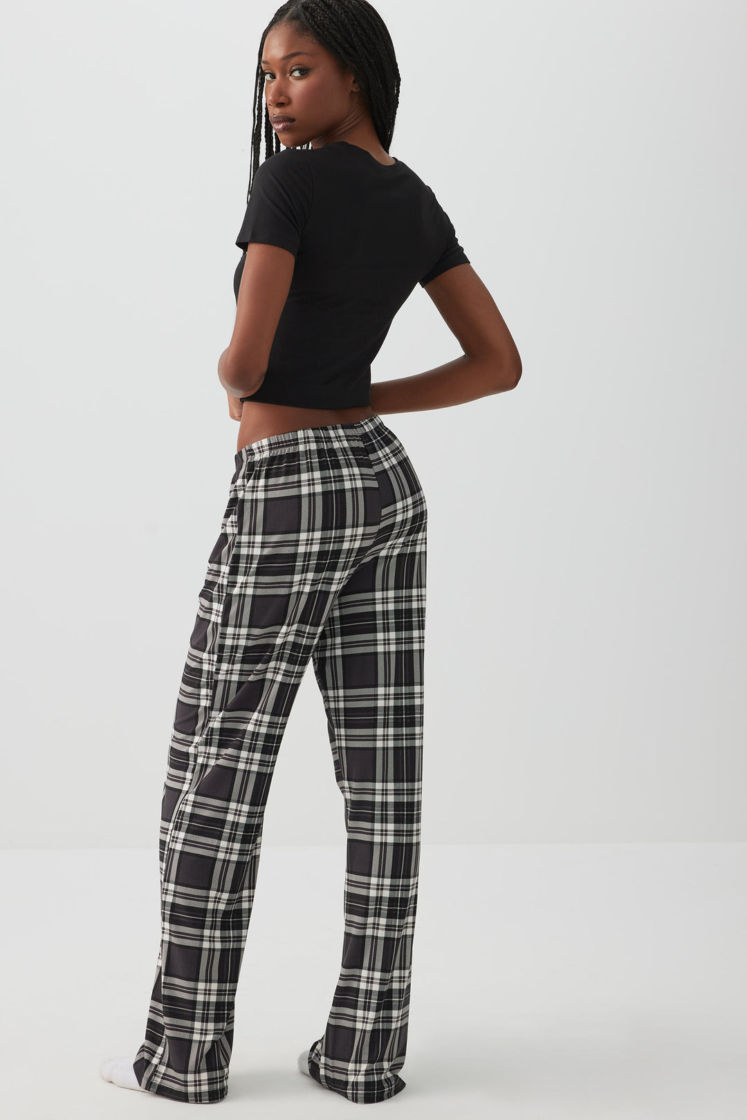 Pantalon de pyjama jambe droite 