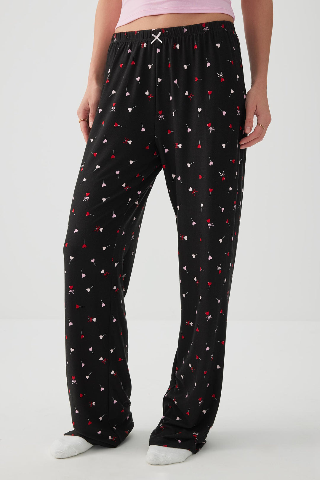 Pantalon de pyjama jambe droite 
