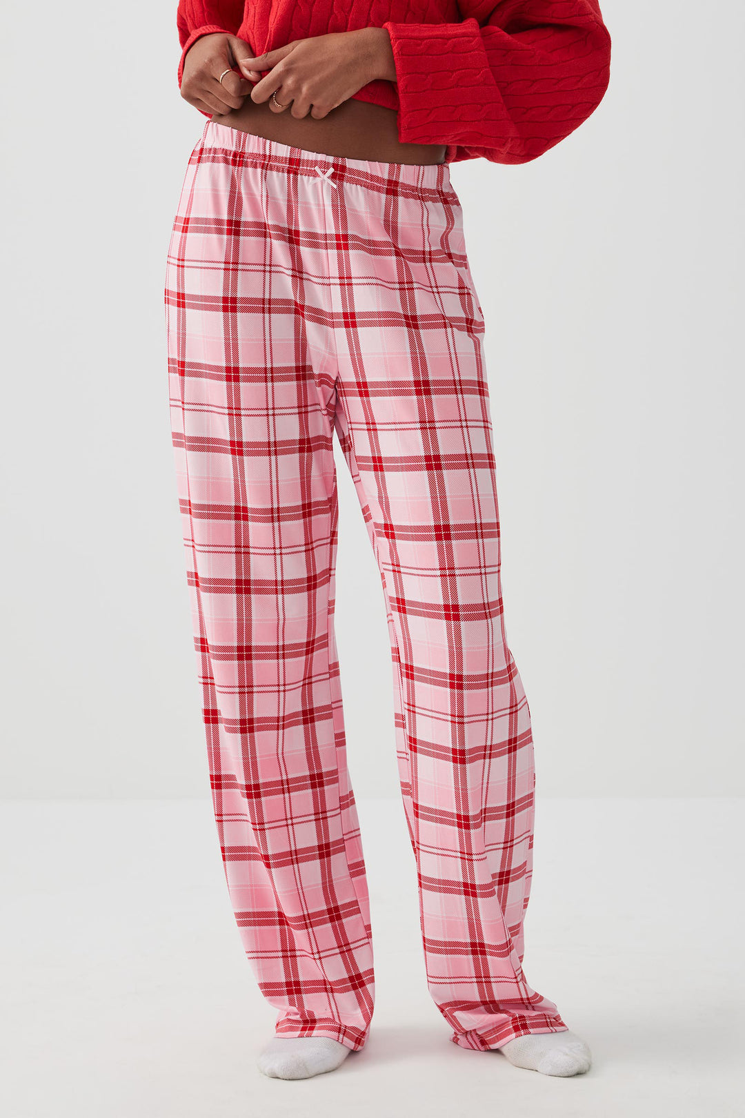Pantalon de pyjama jambe droite 