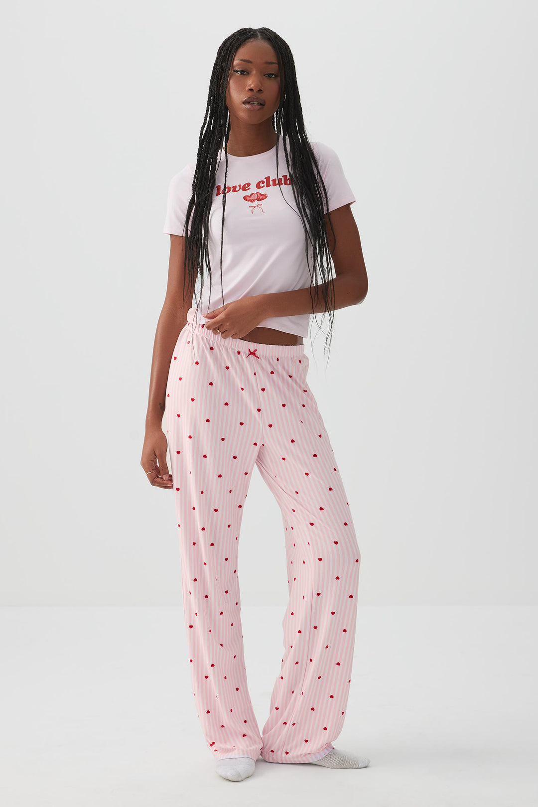 Pantalon de pyjama jambe droite