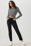 High Rise Slim Straight Jeans