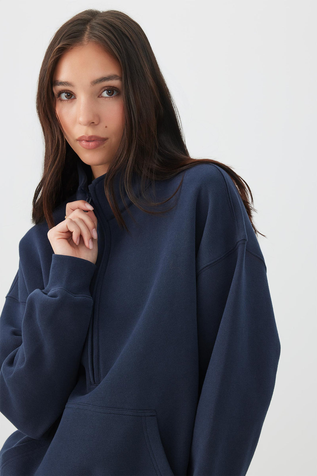 Chandail à demi-glissière en Molleton MADESOFT™