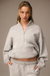 MADESOFT™ Fleece Oversized Half Zip Sweatshirt