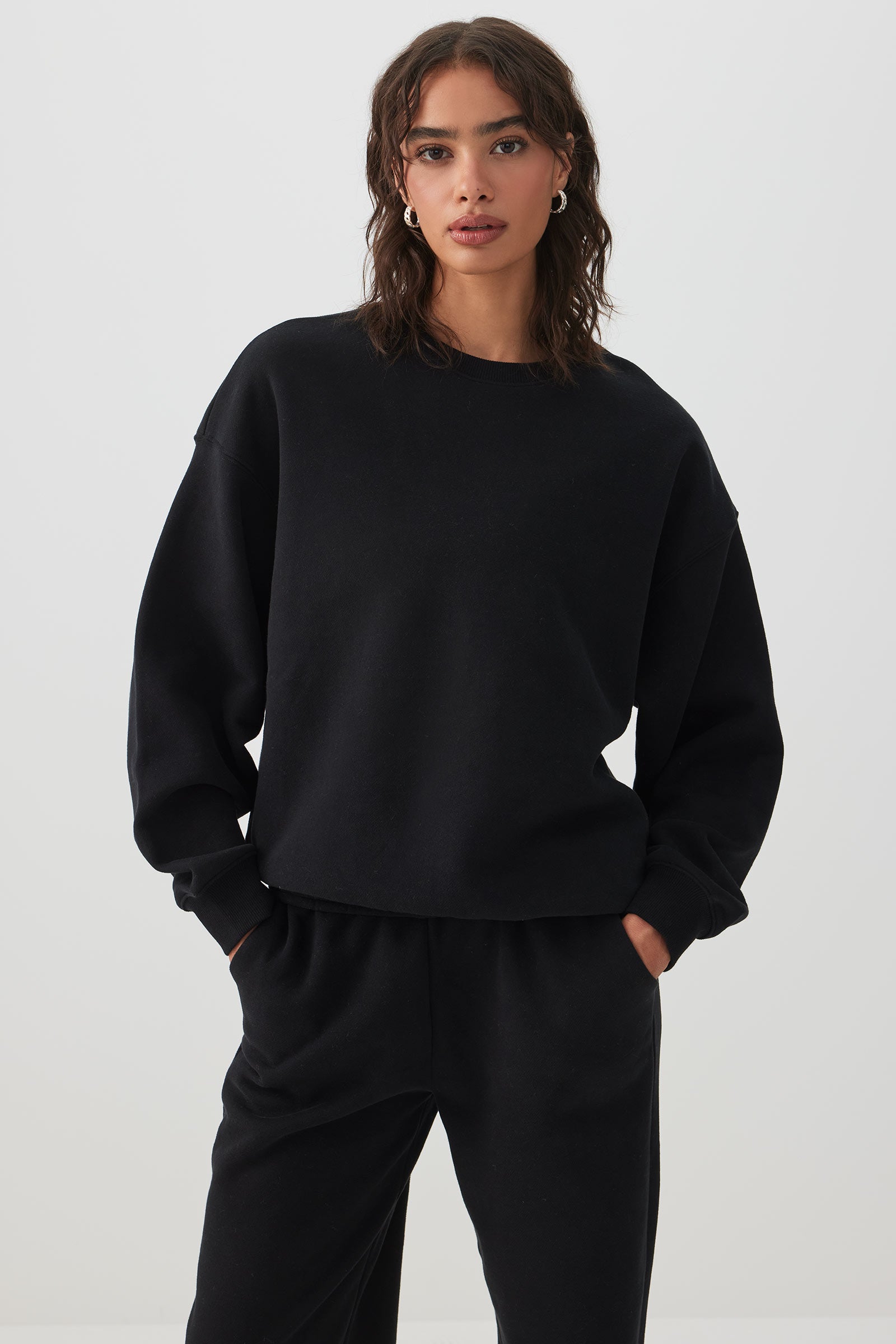 formo Flare Sweat Tops 黒 MADESOFT™ Fleece Crew Neck Sweatshirt – Ardene