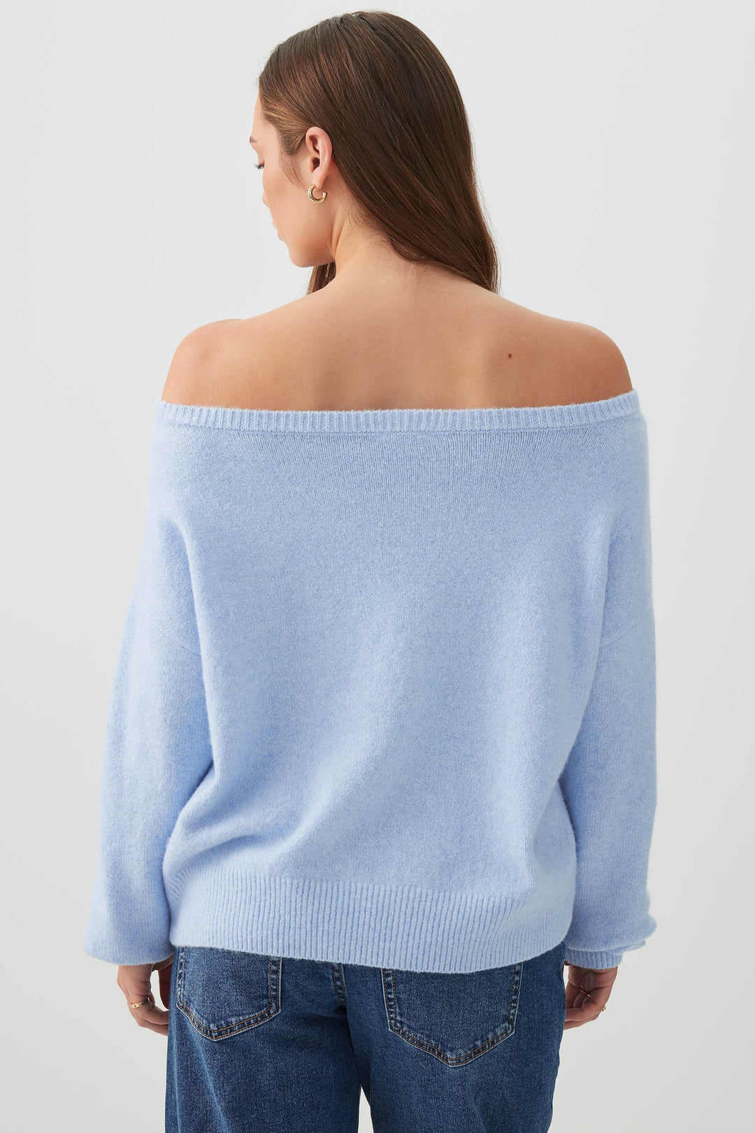 Relaxed Off Shoulder Sweater