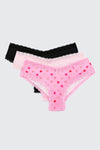 3-Pack Microfiber Cheeky Panties