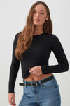Basic Fitted Long Sleeve T-Shirt