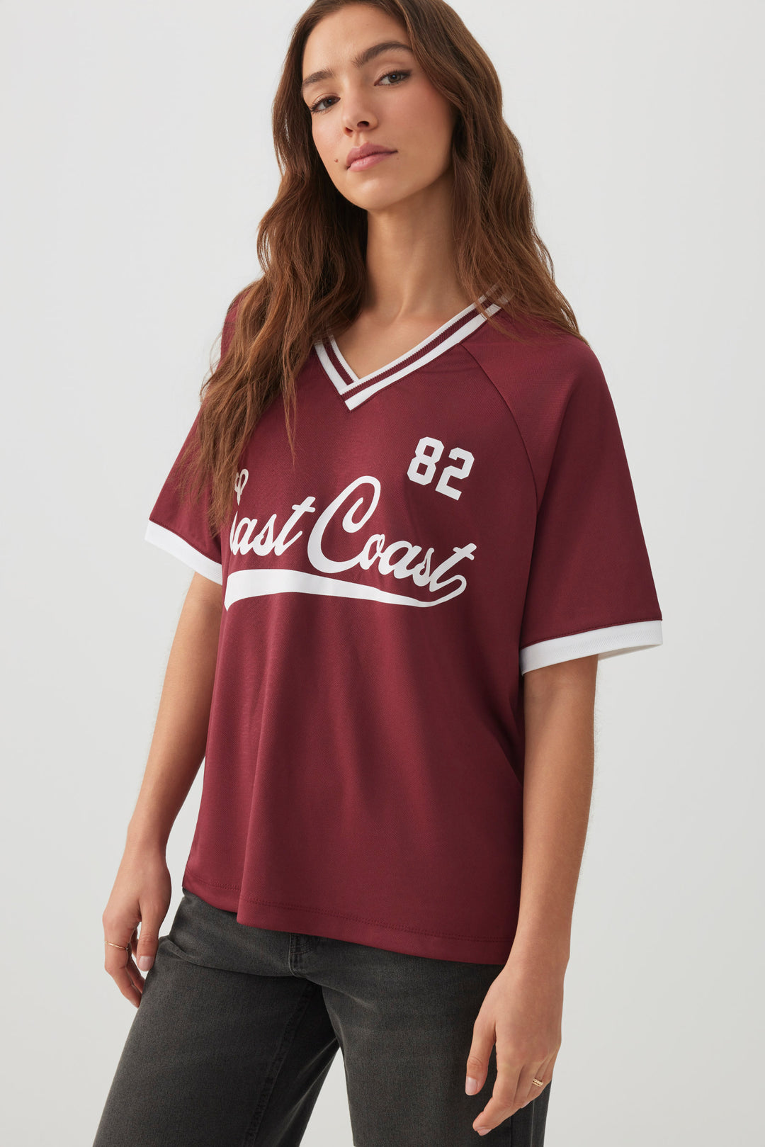 Oversized Football Mesh T-Shirt