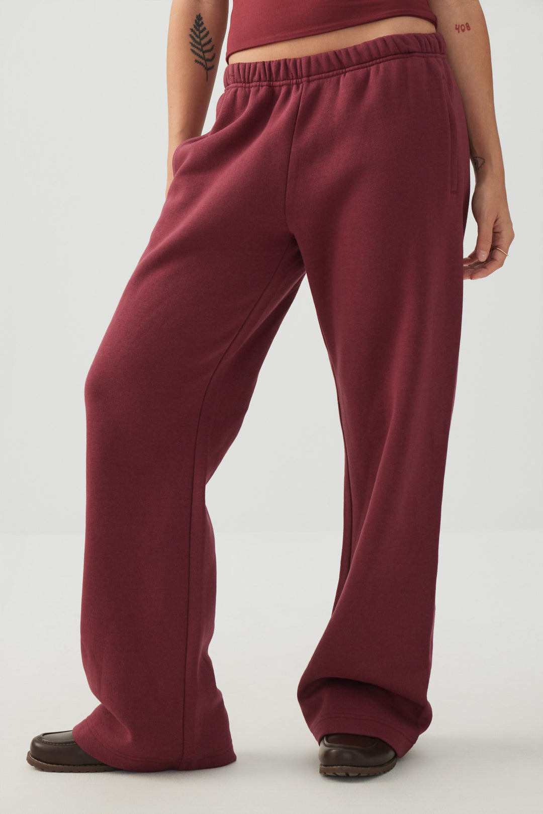 Washed Wide Leg Sweatpants