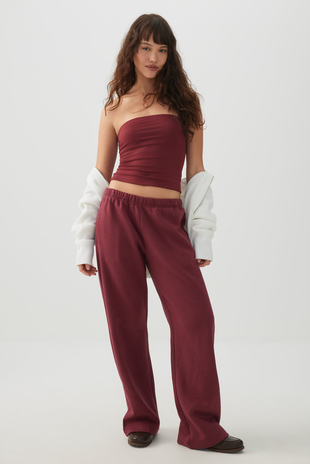 Washed Wide Leg Sweatpants