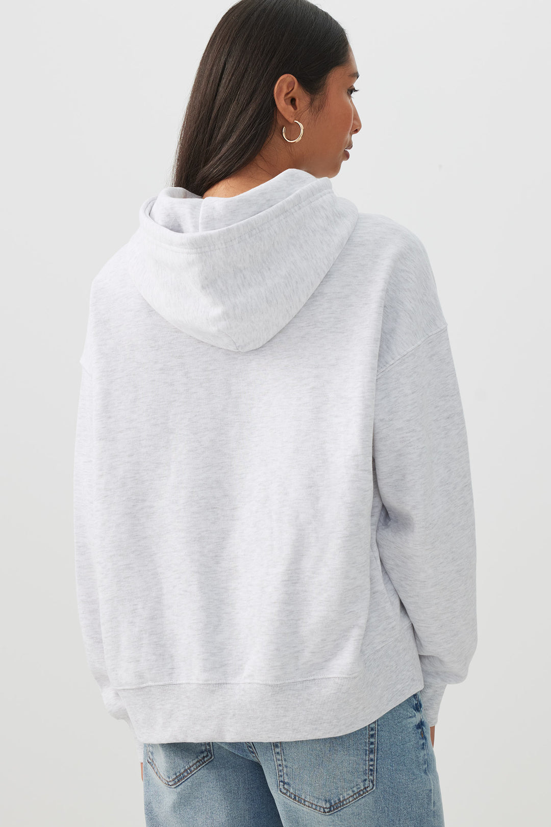 Chandail à capuchon ample imprimé