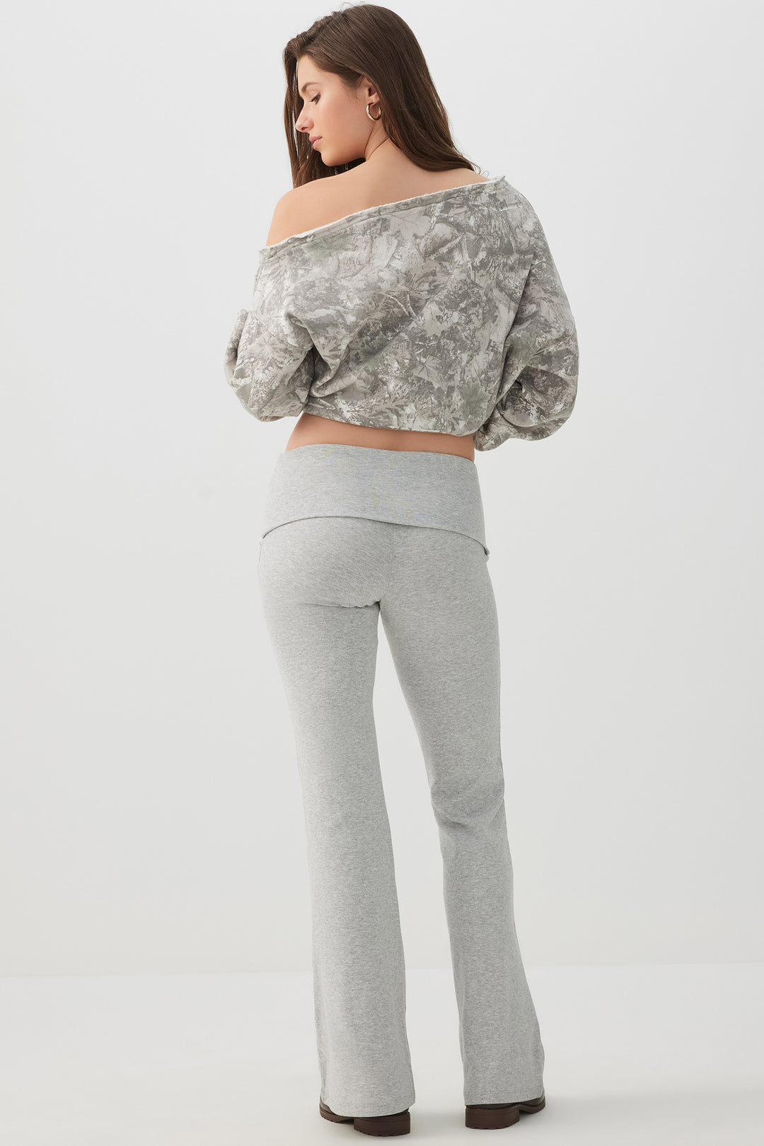 Foldover Flare Leg Leggings