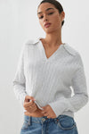 Short Johnny Collar Sweater