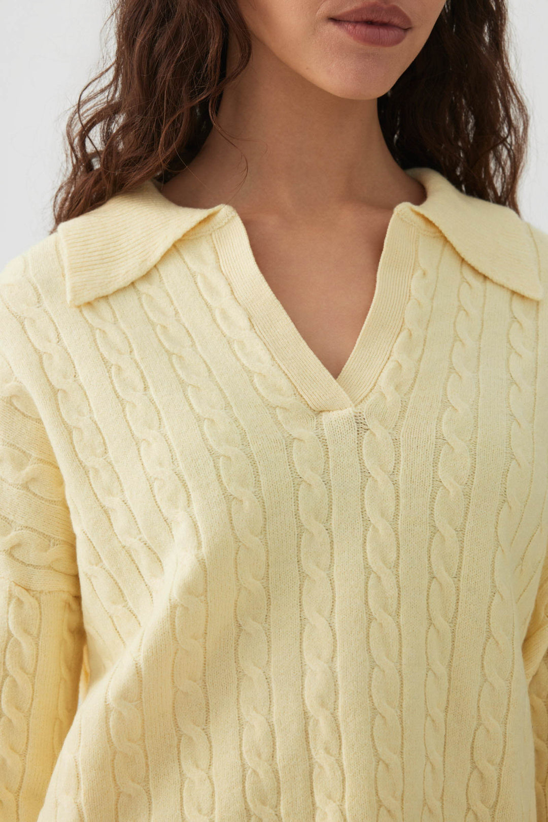 Chandail court à col Johnny