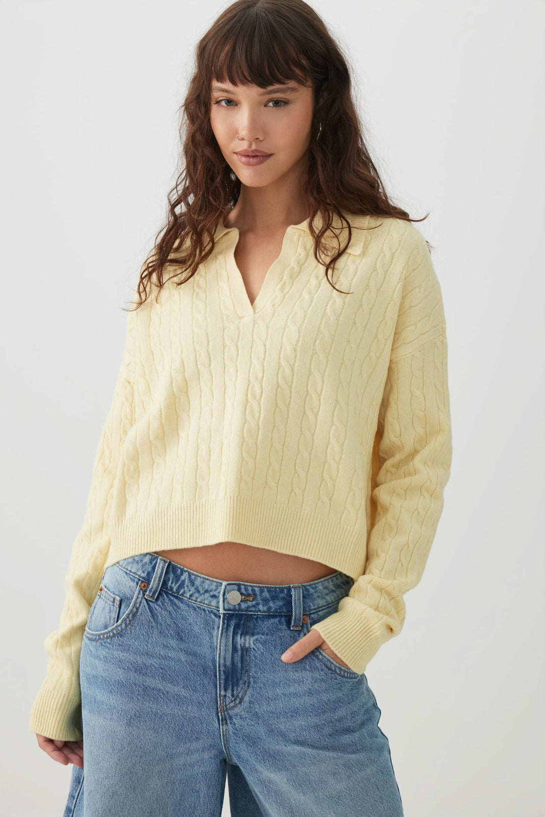 Chandail court à col Johnny