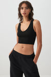 Seamless Crop V-Neck Tank Top
