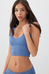 Seamless Crop V-Neck Tank Top