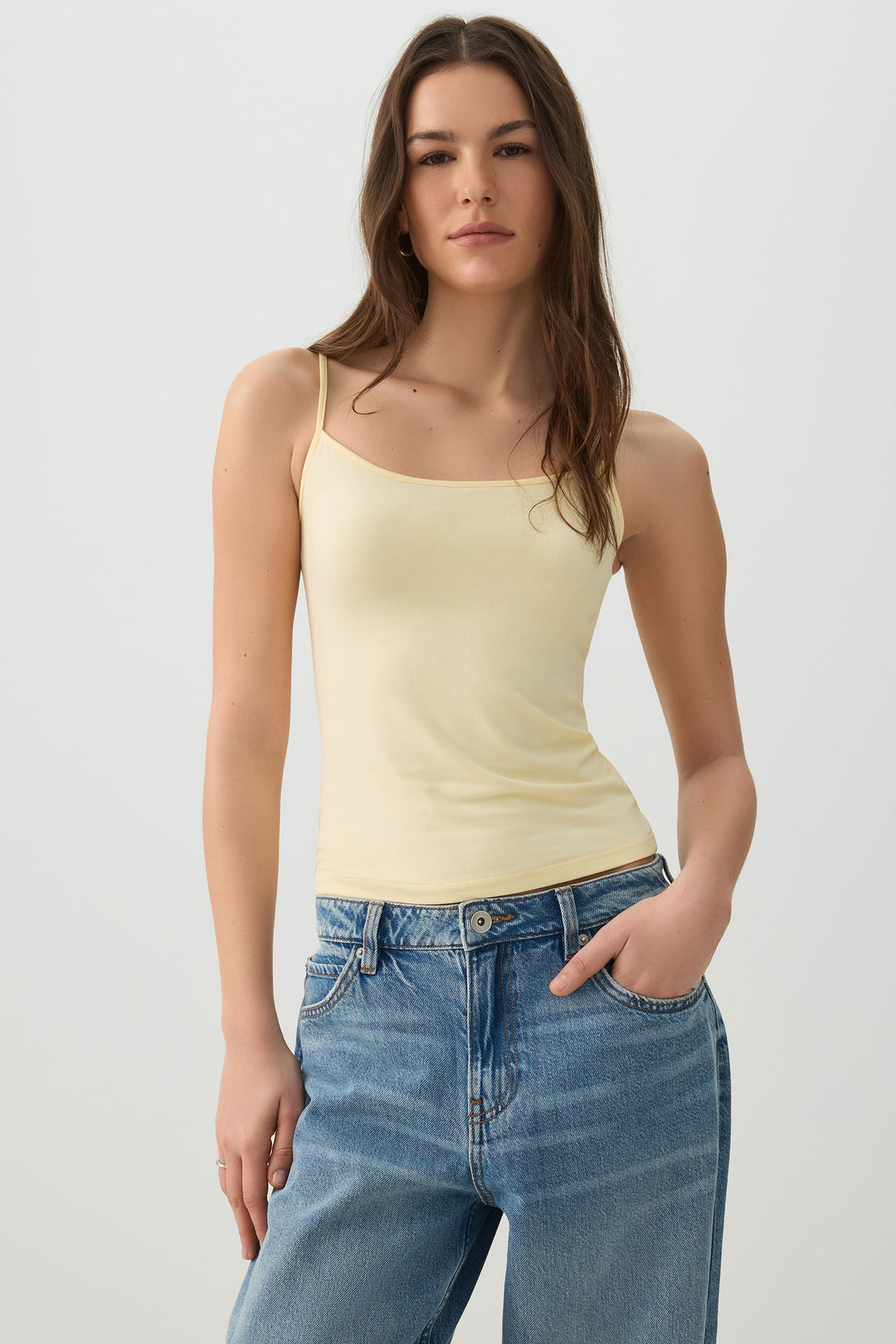 Basic Super Soft Tank Top with Adjustable Straps