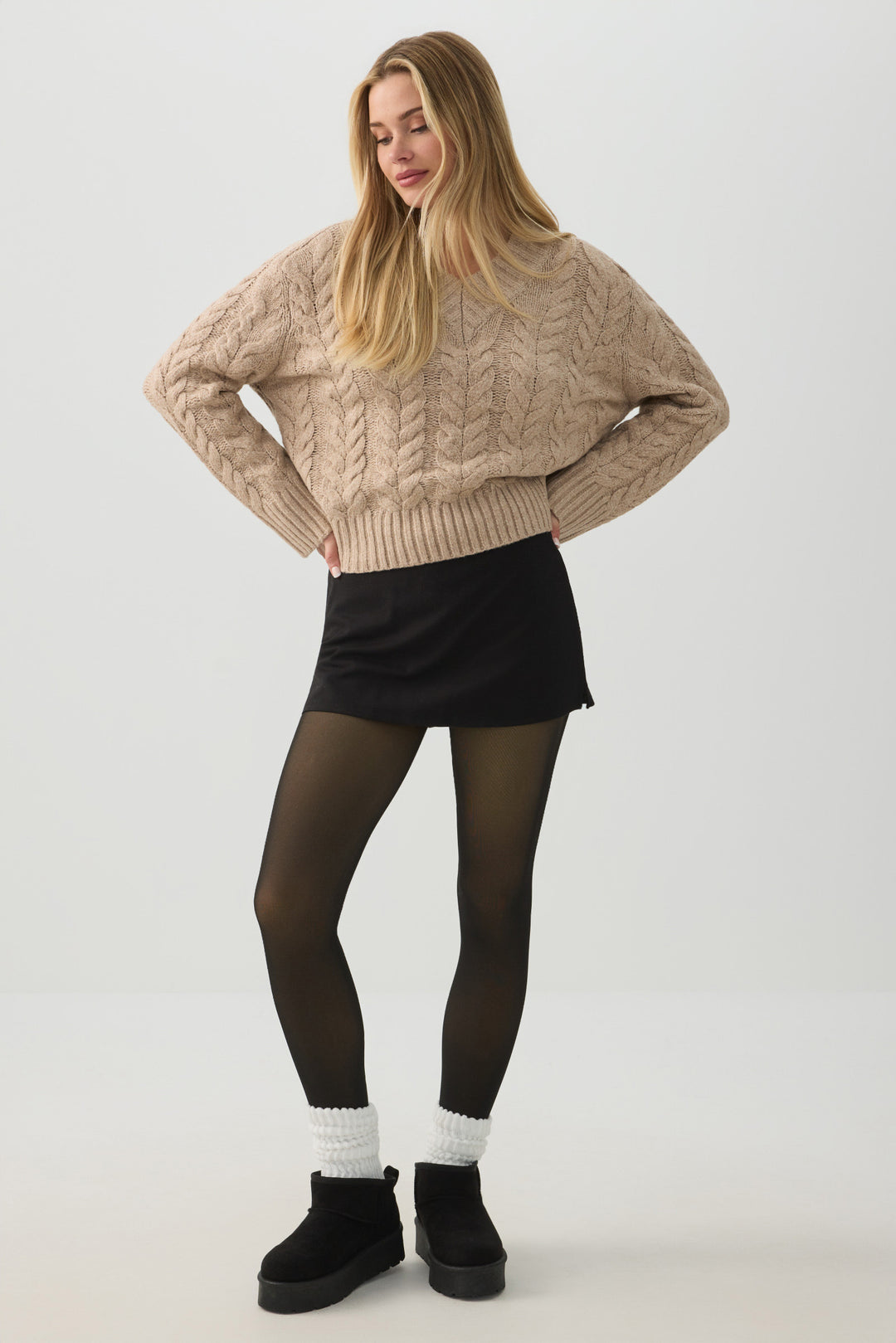 Ardene Women's Sheer Effect Fleece Lined Leggings in Black | Size Small | Polyester/Nylon/Elastane Ardene Women's Sheer Effect Fleece Lined Leggings in Black | Size Small | Polyester/Nylon/Elastane