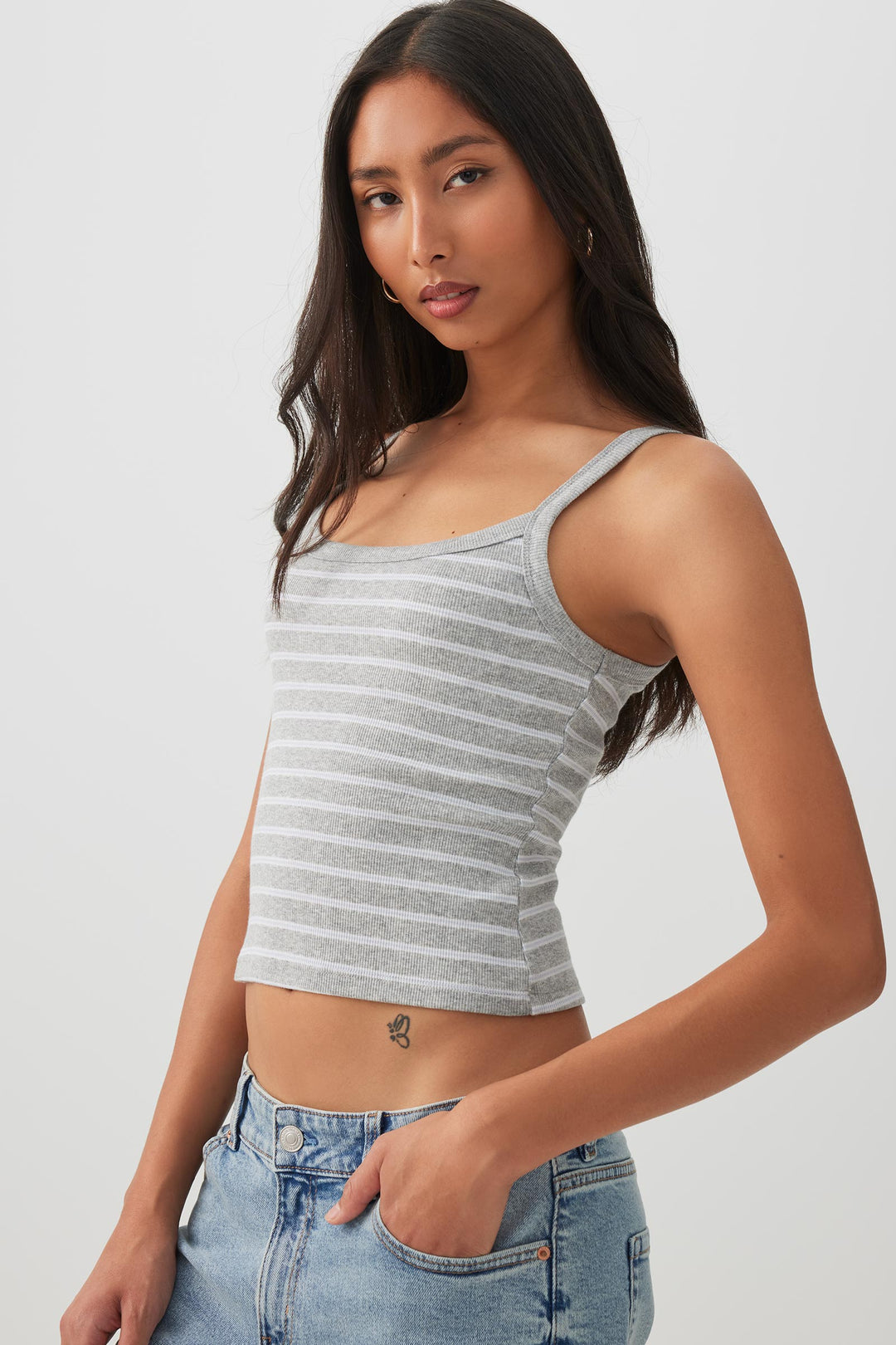Basic Scoop Neck Short Tank
