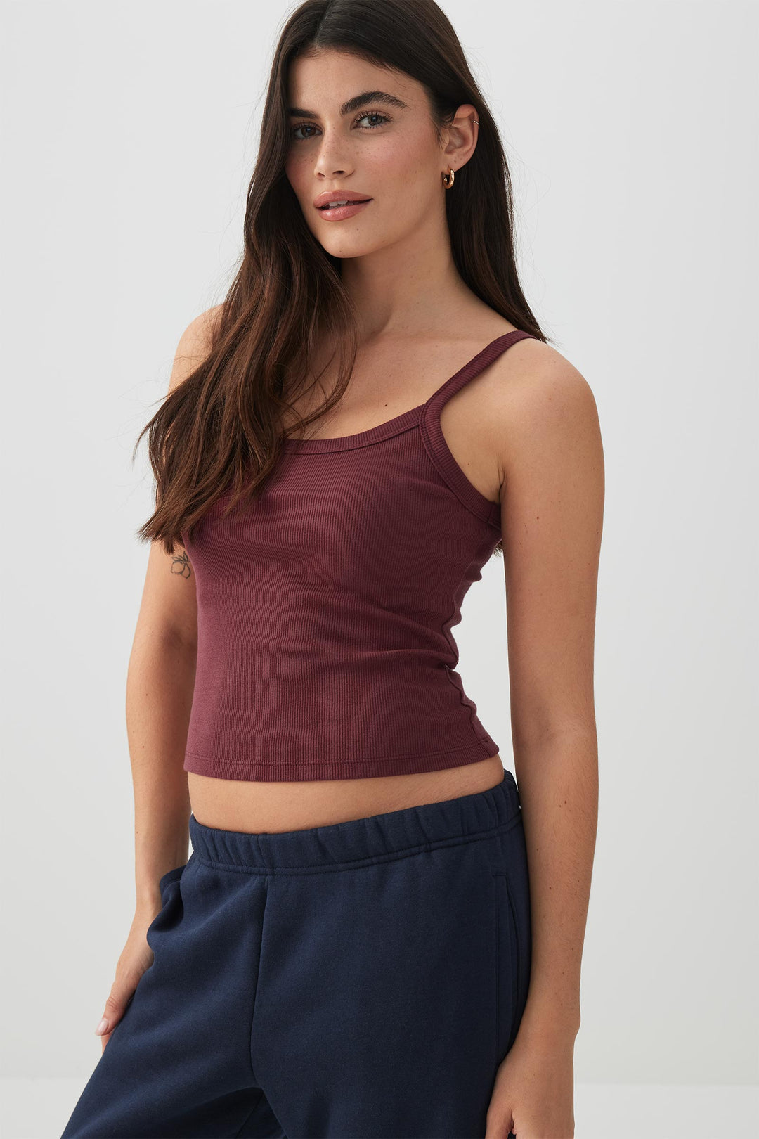 Basic Scoop Neck Short Tank