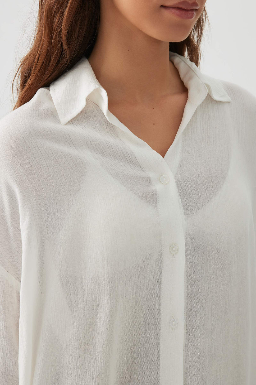 Crinkled Oversized Shirt