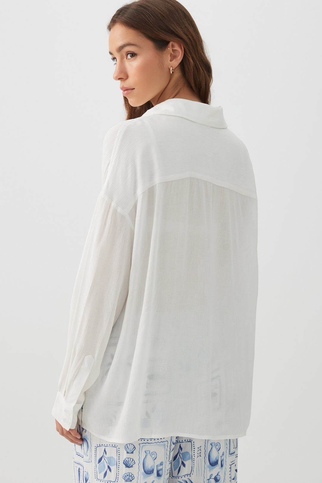 Crinkled Oversized Shirt