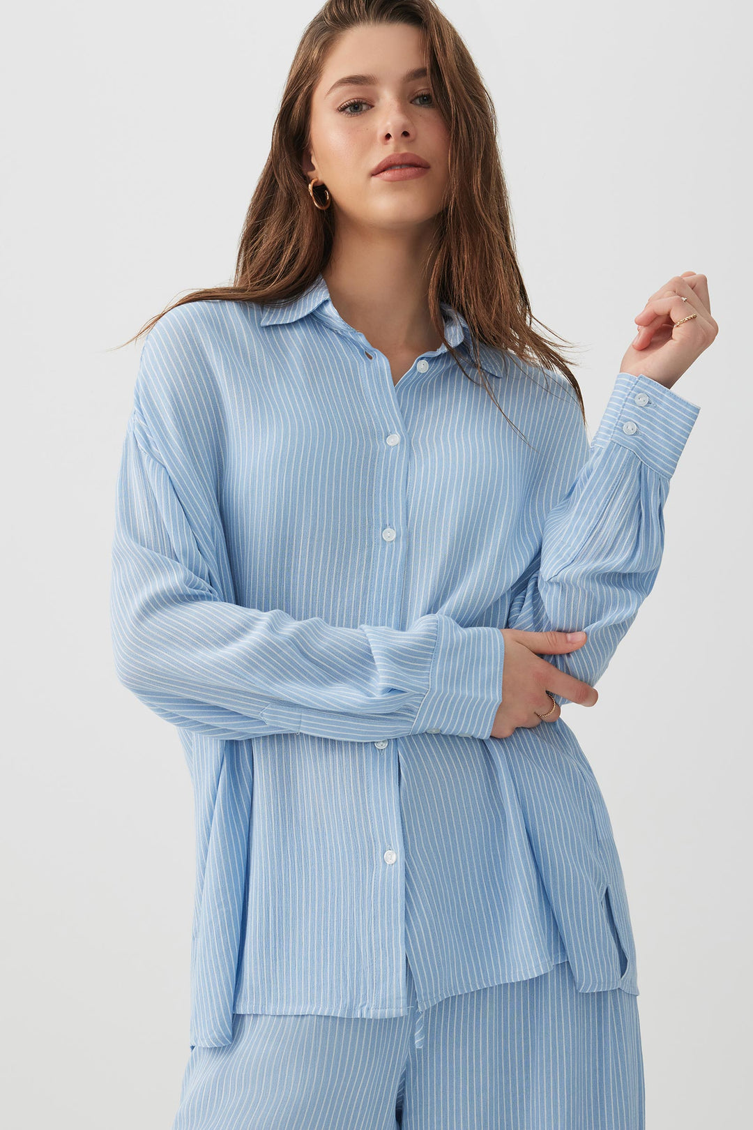 Crinkled Oversized Shirt