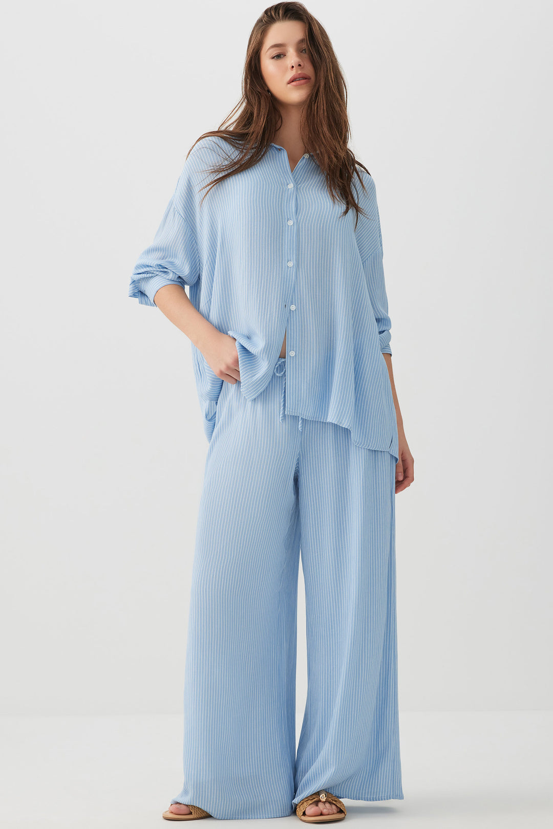 Crinkled Oversized Shirt
