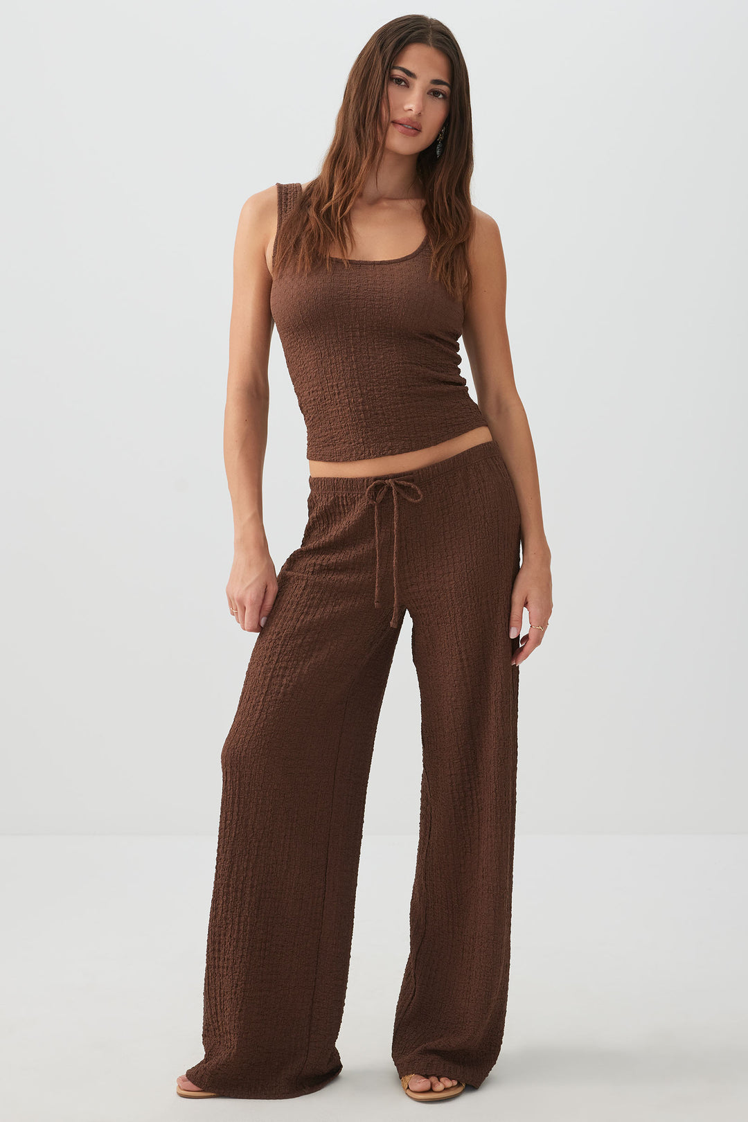 Textured Flowy Pants