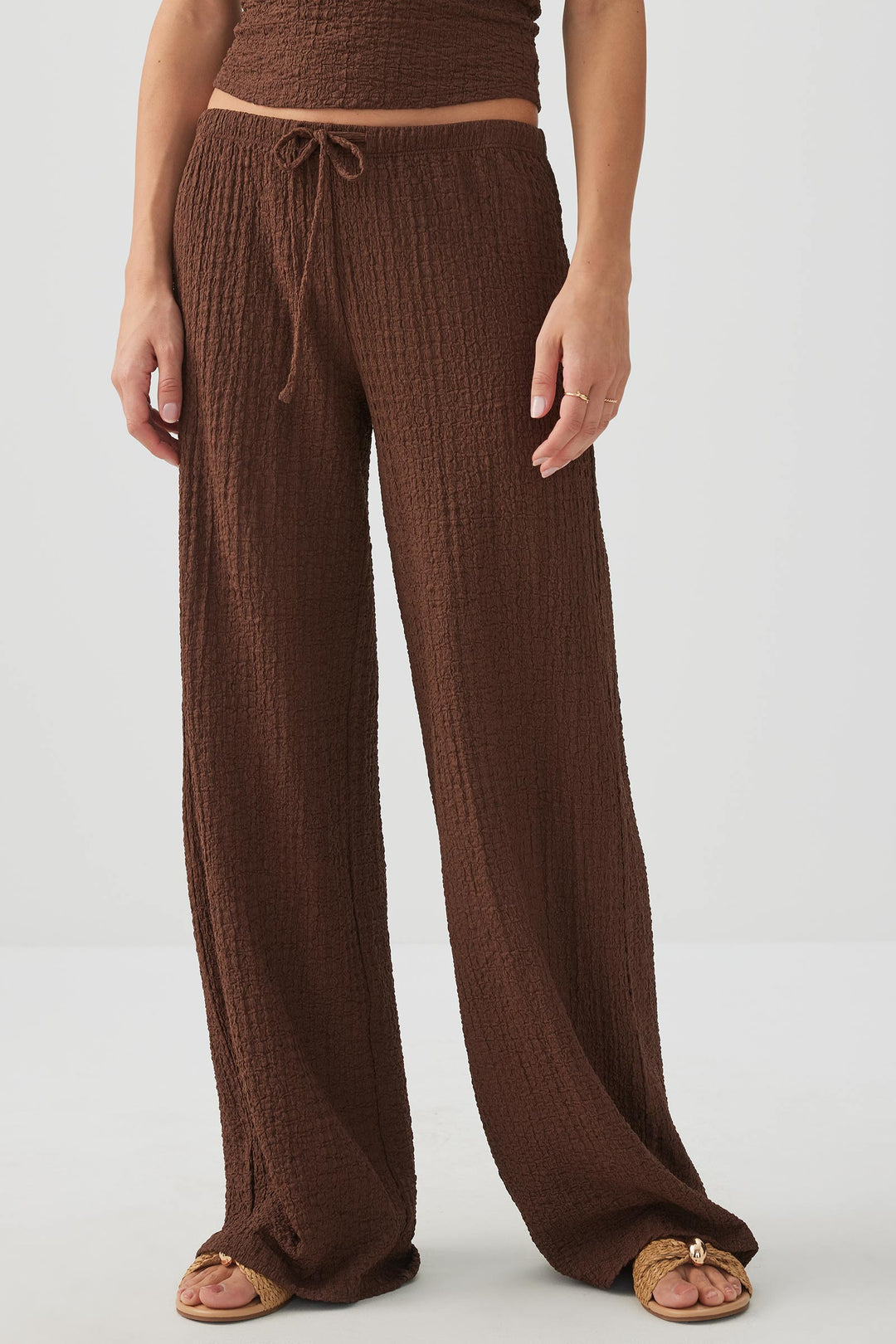 Textured Flowy Pants
