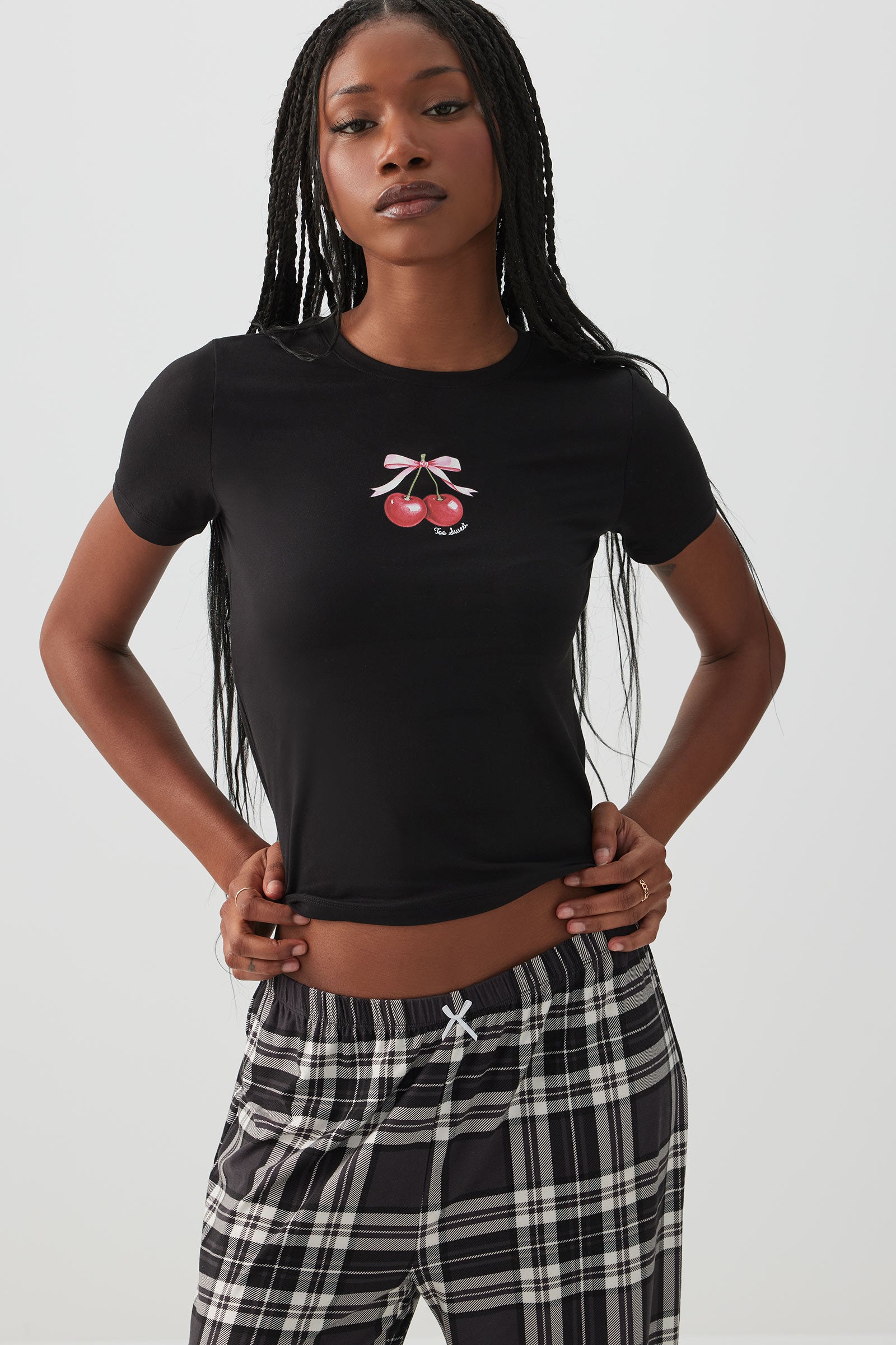 トップス eno Graphic PJ Top – Ardene