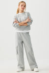 MADESOFT™ Fleece Wide Leg Cargo Sweatpants