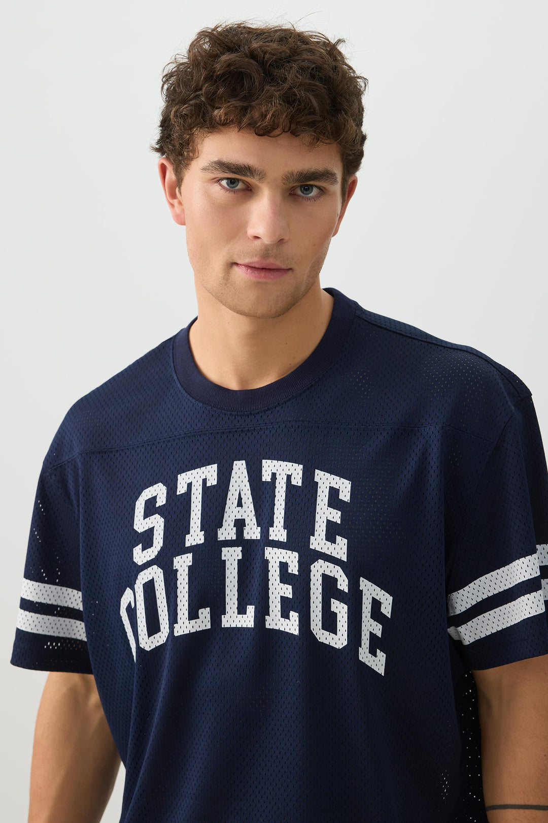 Boxy Mesh Sports Jersey