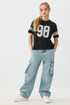 Wide Leg Cargo Jeans
