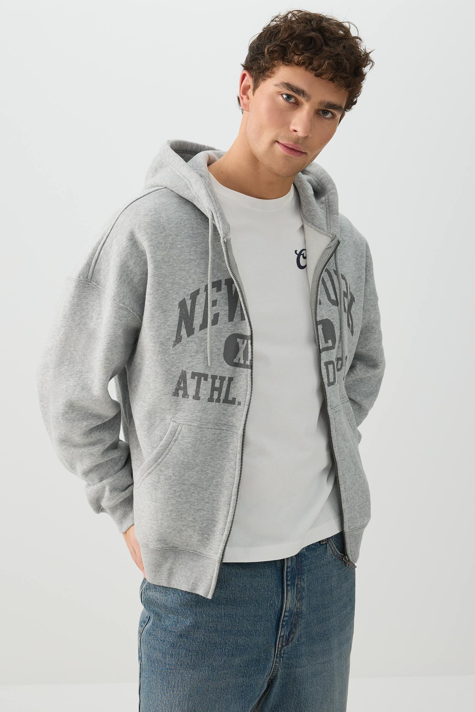 【美品】beeden DUALITY ZIP DESIGN HOODIE グレー MADESOFT™ Fleece Zip Up Hoodie – Ardene
